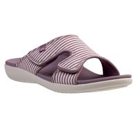 Spenco Women's Kholo Stripe Slide Sandal, Elderberry, 6.5 UK