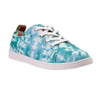 Spenco Women's Santa Clara Tie Dye Sneaker, Teal, 6 Wide