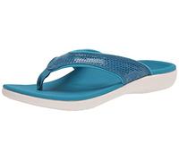Spenco Women's Slide Sandal Flip-Flop, Mosaic Blue,