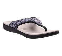 Spenco womens Yumi Mod Floral, Black, 12