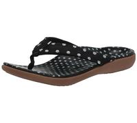 Spenco Women's Yumi Nuevo Dot Flip Flops, black, 8 UK
