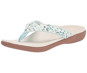 Spenco Women's Yumi Nuevo Floral Flip-Flop, White, 9.5