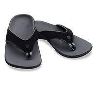 Spenco Yumi Sandal, Men's Yumi Canvas Sandal, Onyx, 3.5 UK (36.5 EU)