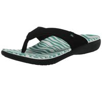 Spenco Yumi Wild Women's Flip Flops, teal zebra, 5.5 UK