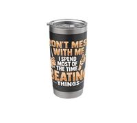 Spend Time Beating Things Design for a Drummer Band Member Stainless Steel Insulated Tumbler