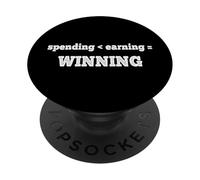 Spending Less Than Earning Is Winning PopSockets Adhesive PopGrip