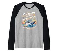 Spending Our Kid's Inheritance One Cruise at a Time Raglan Baseball Tee