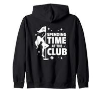 Spending Time At The Club Funny Golf Humor Zip Hoodie
