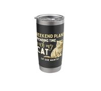 Spending Time with My Cat - Animal Whisperer Kitty Stainless Steel Insulated Tumbler