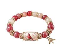 SPEPROECO 2026 Limited Edition Hummingbird Blessings Bracelet, Inspirational Bird Charm Beaded Bracelet for Strength, Hope & Joy, Spring Blessings Jewelry Gifts for Women, Mom, Sister & Friends
