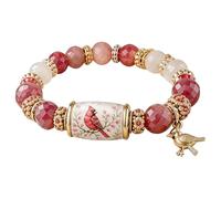 SPEPROECO 2026 Limited Edition Hummingbird Blessings Bracelet, Inspirational Bird Charm Beaded Bracelet for Strength, Hope & Joy, Spring Blessings Jewelry for Women, Mom & Sister