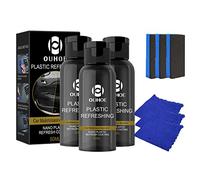 SPEPROECO 3Pack Plastics Restorer For Cars,50ml Car Plastics Parts Refurbish Agent,Nano Plastic Refreshing Coating,Car Interior Exterior Polishing & Scratch Remover Prevents Drying Aging