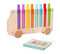 SPEPROECO Color Matching Games Wooden Color Cognition Educational Toys Fine Motor Training Toy Multi-functional Sensory Learning Games for Kids Home Classroom and Playroom