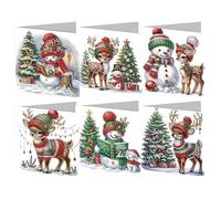SPEPROECO Diamond Art Christmas Cards, DIY Kit with Specialized Tools, All Ages, Not Foldable