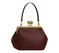 SPEPROECO PU Leather Women Vintage Tote Bags Large Capacity Retro Shoulder Bag Solid Color Versatile Underarm Bag Travel Work Shopping Handbags (Style 7)