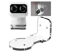 SPEPROECO Wall Mount Compatible with Eufy Security Indoor Cam S350 Acrylic Bracket No Drilling Adhesive Wall Mount Compatible with Eufy Security Indoor Cam S350