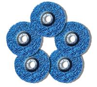 SPEPY 5 PCS 115mm Angle Grinder Discs Paint Remover Hard-wearing Strip Discs Stripping Wheel Paint Stripper Disc Polishing Pads and Removes Oxidation,Paint,Rust Coatings Repair (Blue)