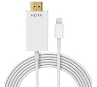 SPEPY HDMI Cable 1.8m, Lightning to HDMI Adapter for iPhone/iPad/iPod to TV, High Definition HD 1080P Cable for iOS 17, 16, 15, 14, 13, YouTube Output