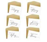 Spercy 18 Wedding Vendor Thank You Cads, Card for Wedding Photographer, Wedding Planner Card, Card For Florist, Band, Officiant, Hair Stylist