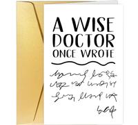 Spercy Funny Phd Graduation Card, Card for Doctor, Doctor Thank You Card, Jokey Doctor's Handwriting Card, Doctorate Degree Greeting Card, A Wise Doctor Once Wrote