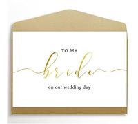 Spercy To My Bride on Our Wedding Day Card, Wedding Card for Bride, to My Wife on Our Wedding Day Card