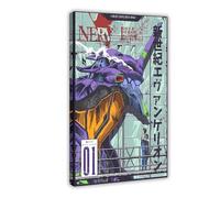 SPERKY Neon Genesis Evangelion EVA Unit-01 Poster Canvas Poster Wall Art Decor Print Picture Paintings for Living Room Bedroom Decoration Frame-style 12x18inch(30x45cm)