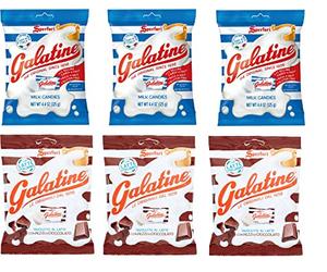Sperlari Galatine Test Pack 'Milk Sweets Filled with Honey and Skimmed Yoghurt' 3 x 125 g and Chocolate Sweets 3 x 115 g