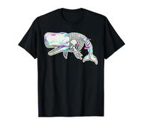 Sperm Whale Skeleton Cyber Skull Ocean Science Art T-Shirt