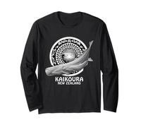 Sperm Whales Polynesian Design Kaikoura New Zealand Long Sleeve T-Shirt