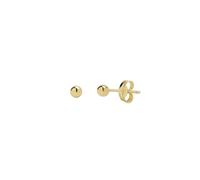 Spero London 9ct Solid Gold Ball Sphere Stud Earring - 9ct Rose Gold - 4mm