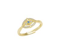 Spero London Ancient Evil Eye Sterling Silver Ring - Gold - Gold