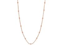 Spero London Bead Chain Sterling Silver Satellite Necklace - Rose Gold - Rose Gold