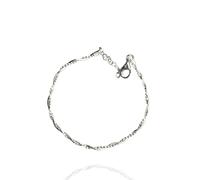Spero London Bead Chain Twisted Sterling Silver Bracelet - Silver - Silver