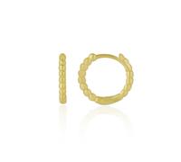 Spero London Bead Hoop Sterling Silver Earrings - Gold - Gold