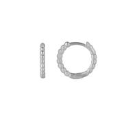 Spero London Bead Hoop Sterling Silver Earrings - Silver - Silver