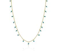 Spero London Blue Turquoise Beaded Sterling Silver Chain Necklace - Gold - Gold
