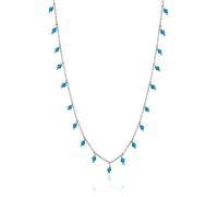 Spero London Blue Turquoise Beaded Sterling Silver Chain Necklace - Silver - Silver
