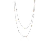 Spero London Dorissa Multicolour Sterling Silver Beaded Double Necklace - Multicolor - Multicolor