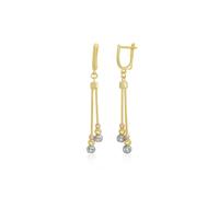 Spero London Dorissa Sterling Silver Drop Earrings Multicolor Beads - Gold - Gold