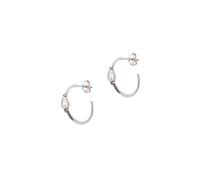 Spero London Drop Solitaire Earrings Sterling Silver - White - Silver - Silver