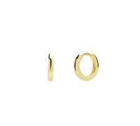 Spero London Edgy Geometric Sterling Silver Hoop Earrings - Gold - Gold