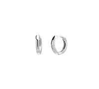 Spero London Edgy Geometric Sterling Silver Hoop Earrings - Silver - Silver