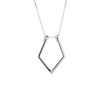 Spero London Fine Diamond Rhombus Ring Holder Necklace in Sterling Silver - Silver - Silver