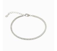 Spero London Flat Back Sterling Silver Fine Tennis Bracelet