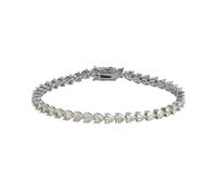 Spero London Heart Tennis Bracelet - Sterling Silver