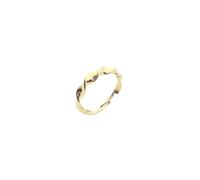 Spero London Helical Sterling Silver Ring Lightly Twisted Ring - Gold - Gold