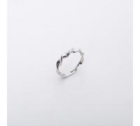 Spero London Helical Sterling Silver Ring Lightly Twisted Ring - Silver - Silver
