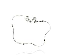 Spero London Italian Bead Chain Sterling Silver Satellite Bracelet - Silver - Silver