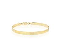 Spero London Italian Herringbone Sterling Chain Bracelet - Gold - Gold