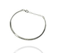 Spero London Italian Sterling Silver Herringbone Bracelet - Silver - Silver
